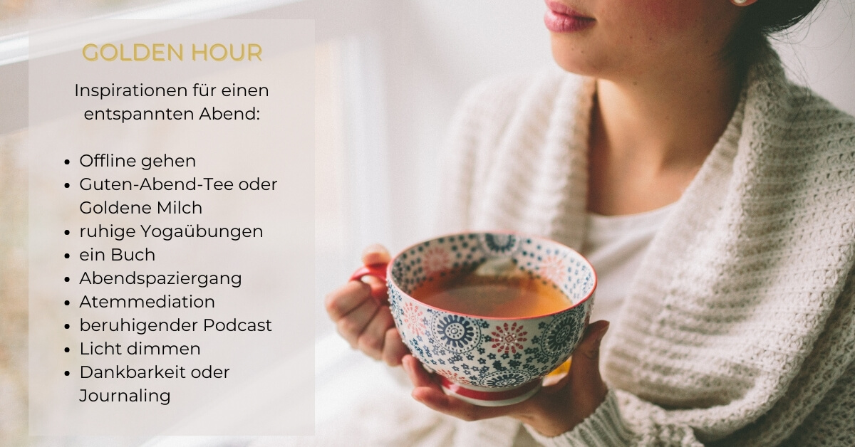 Inspirationen gegen abendliche Unruhe am Abend in den Wechseljahren